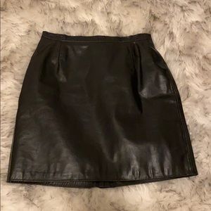 SOLD Genuine leather skirt